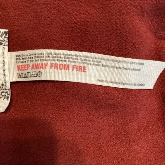 Intimately Free People Elsa Bodysuit Size XS Terracotta Red Long Sleeve - Picture 7 of 7